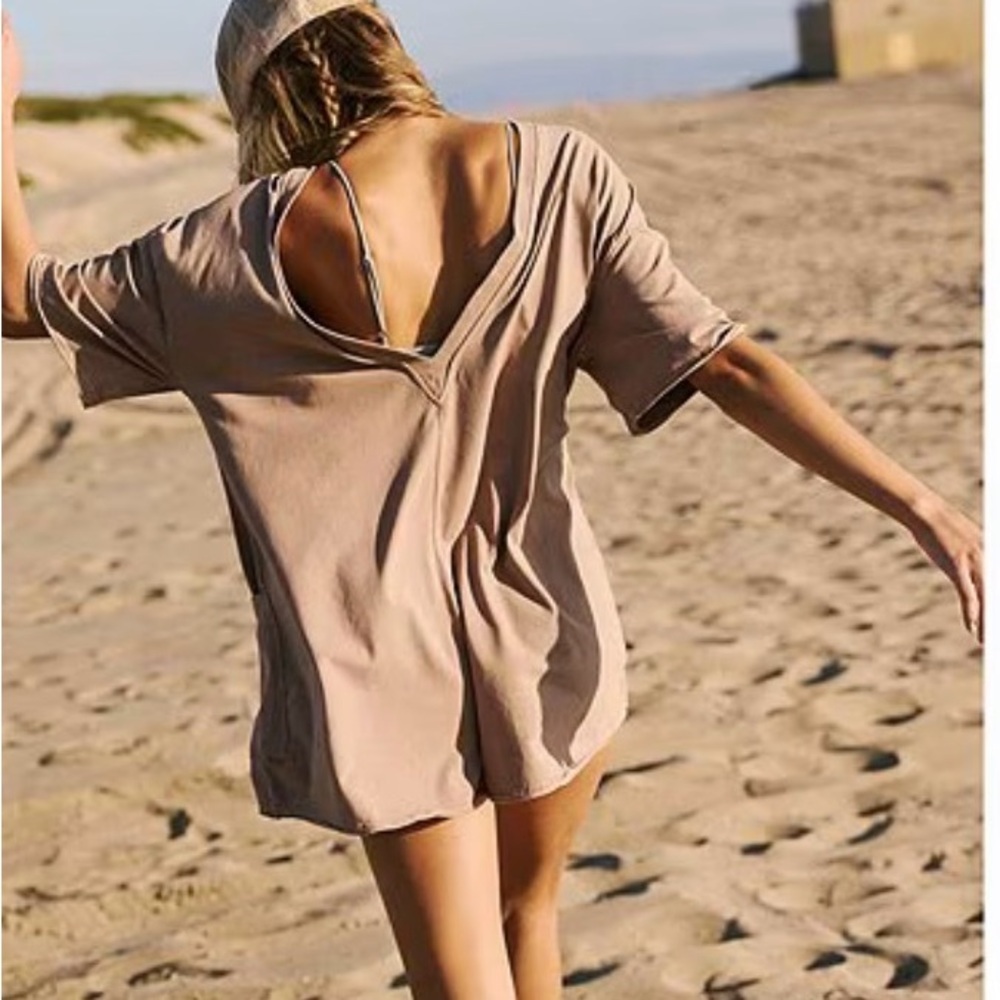 Free People Hot Shot Tee Romper